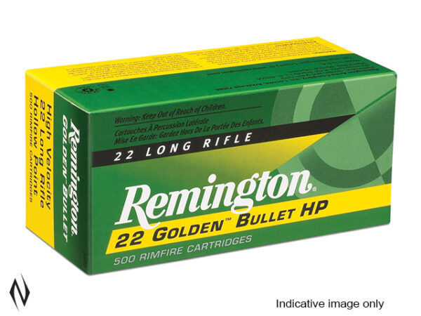 REMINGTON 22LR HIGH VELOCITY HOLLOW POINT GOLDEN BULLET 36Gr (100 ROUNDS)