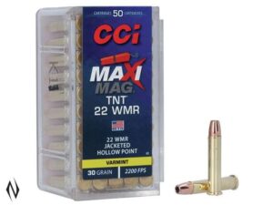 CCI 22WMR MAXI MAG TNT 30GR JHP 2200FPS (50 PACK)