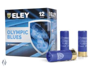 ELEY OLYMPIC BLUES 12G 28GR 8 1250FPS 250 CASE