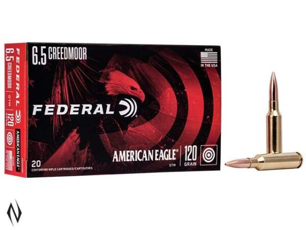 FEDERAL 6.5 CREEDMOOR 120GR OPEN TIP AMERICAN EAGLE (20 PACK)