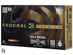 FEDERAL 308 WIN 168GR CENTRESTRIKE (20 PACK)