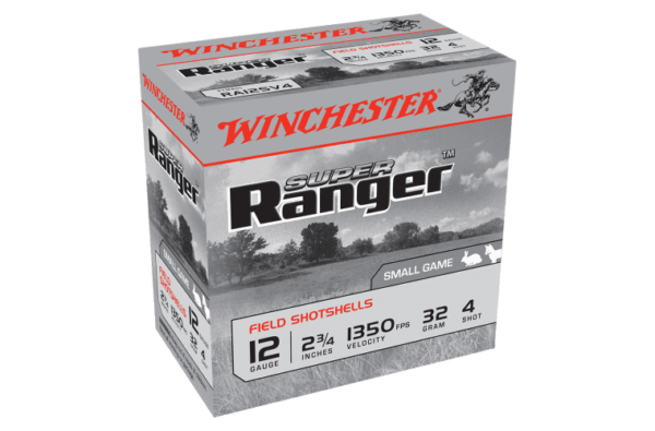Winchester Super Ranger 12G NUMBER 4 SHOT 2-3/4inch 32gm (25 ROUNDS)
