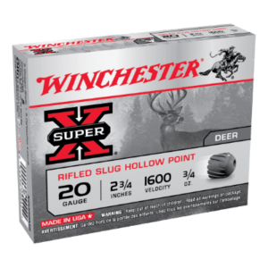 Winchester Super X 20G rifled slug 2-3/4 21gm 5pk
